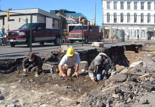 Excavations at Market Square. Excavations at Market Square.