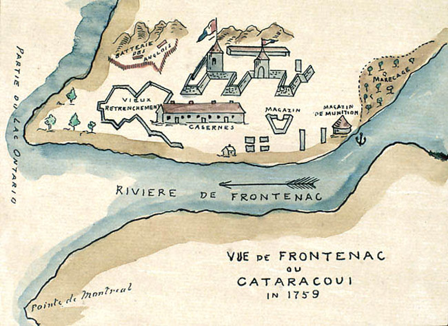 Fort Frontenac in 1759.