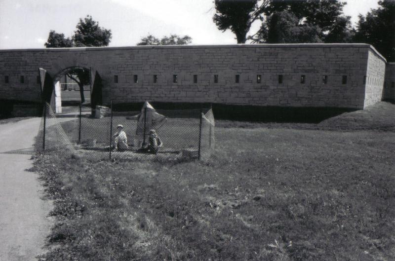 Excavations at Fort Frederick in 2003.