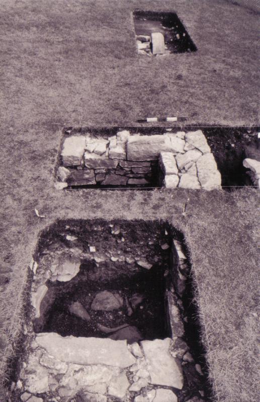 Remains of the Naval Cottages, looking west.