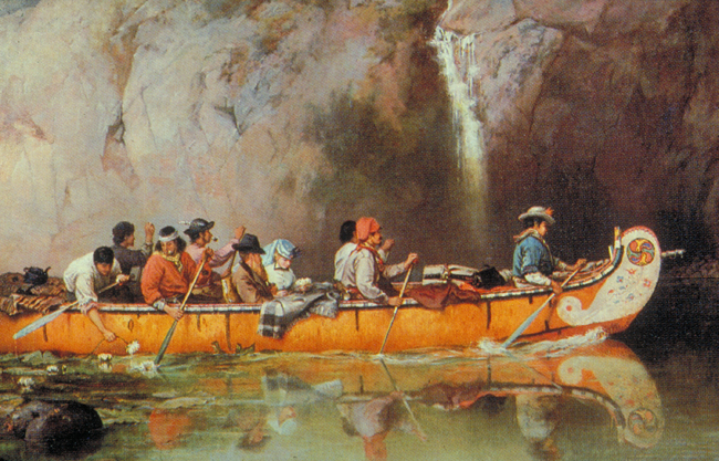 Fur trade canoe